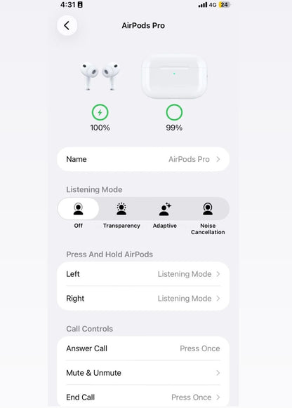 Latest Pods Pro 3 (2025 release) - Master quality, USA import | All features working, Active serial no. | 1 Yr warranty