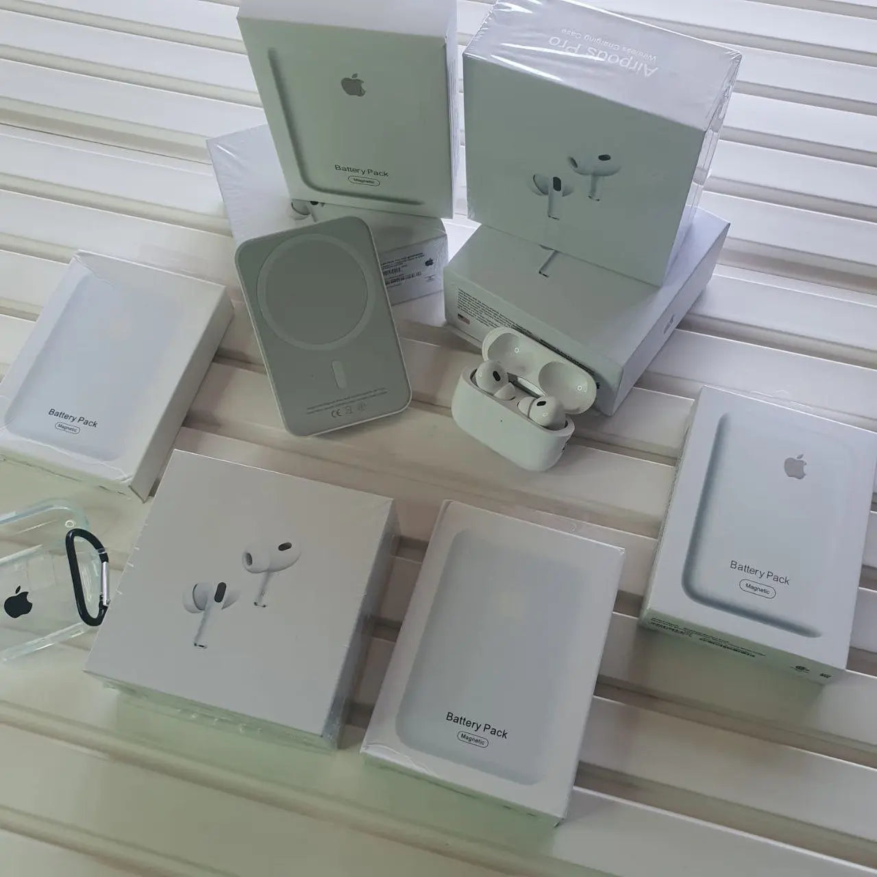 Pods Pro 2nd Generation (Type C) with 5000 mAh MagSafe Power Bank + Free Cover - Exact Like OG | 1 Yr Warranty